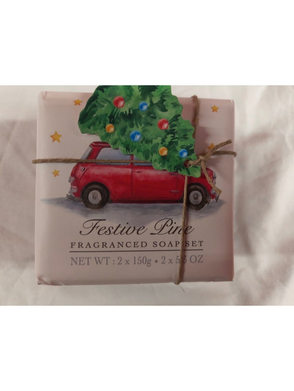 Castelbel Festive Pine Fragranced Soap Set 2 x 150g